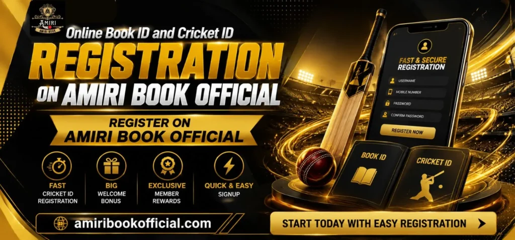 Fast Online Book ID and Cricket ID Registration on Amiri Book Official