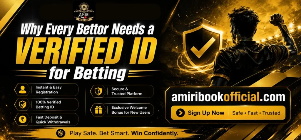 Verified betting ID helps users enjoy secure and hassle free online betting experiences.