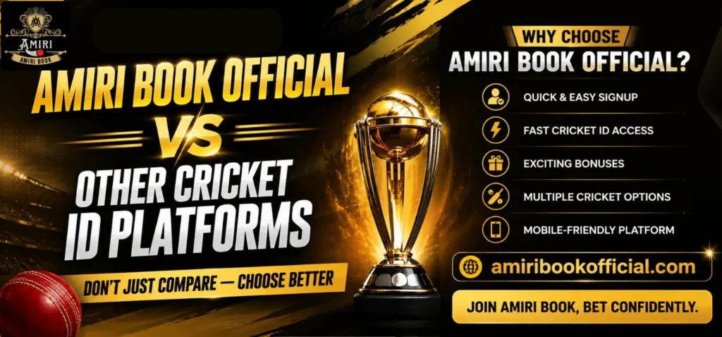 Amiri Book Official compared with trusted cricket ID platforms