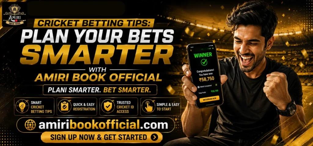 Smart cricket betting tips and planning with Amiri Book Official